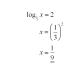 解對數方程 Solving Logarithm Equations